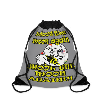 shoot the moon again - Drawstring Bag (grey)