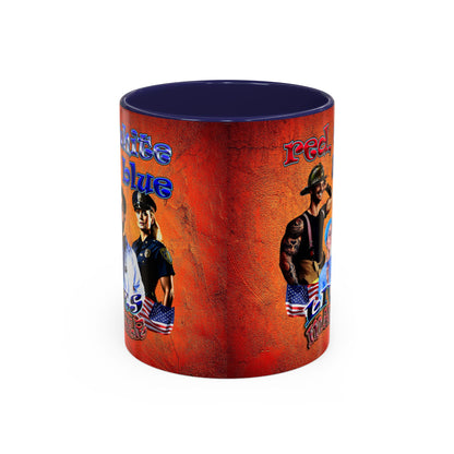 rw&b lives matter - Accent Mug (burnt orange)
