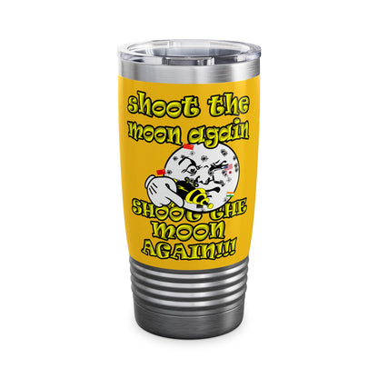 shoot the moon again - Ringneck Tumbler, 20oz (yellow)