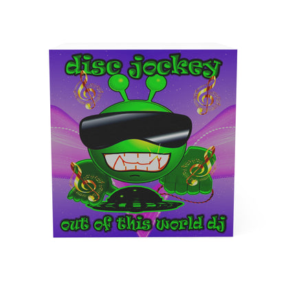disc jockey - note cube (purple-pink wave)