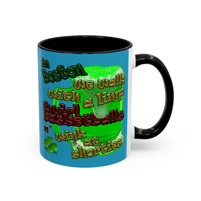 celtics logo - Accent Mug (turquoise)