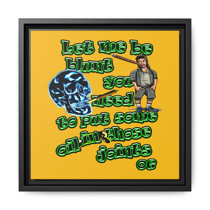 og - framed canvas art (yellow)