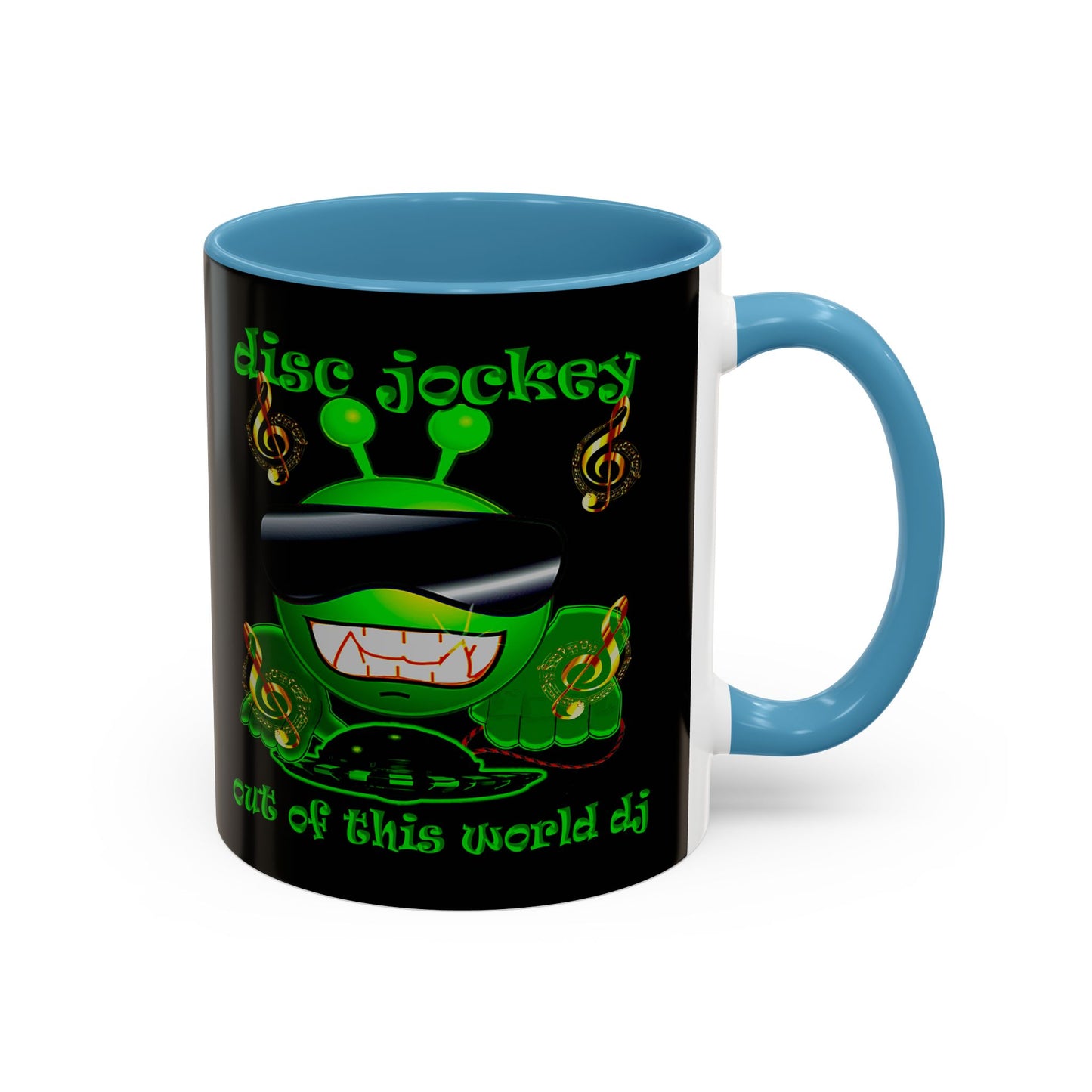disc jockey - Accent Mug (black)