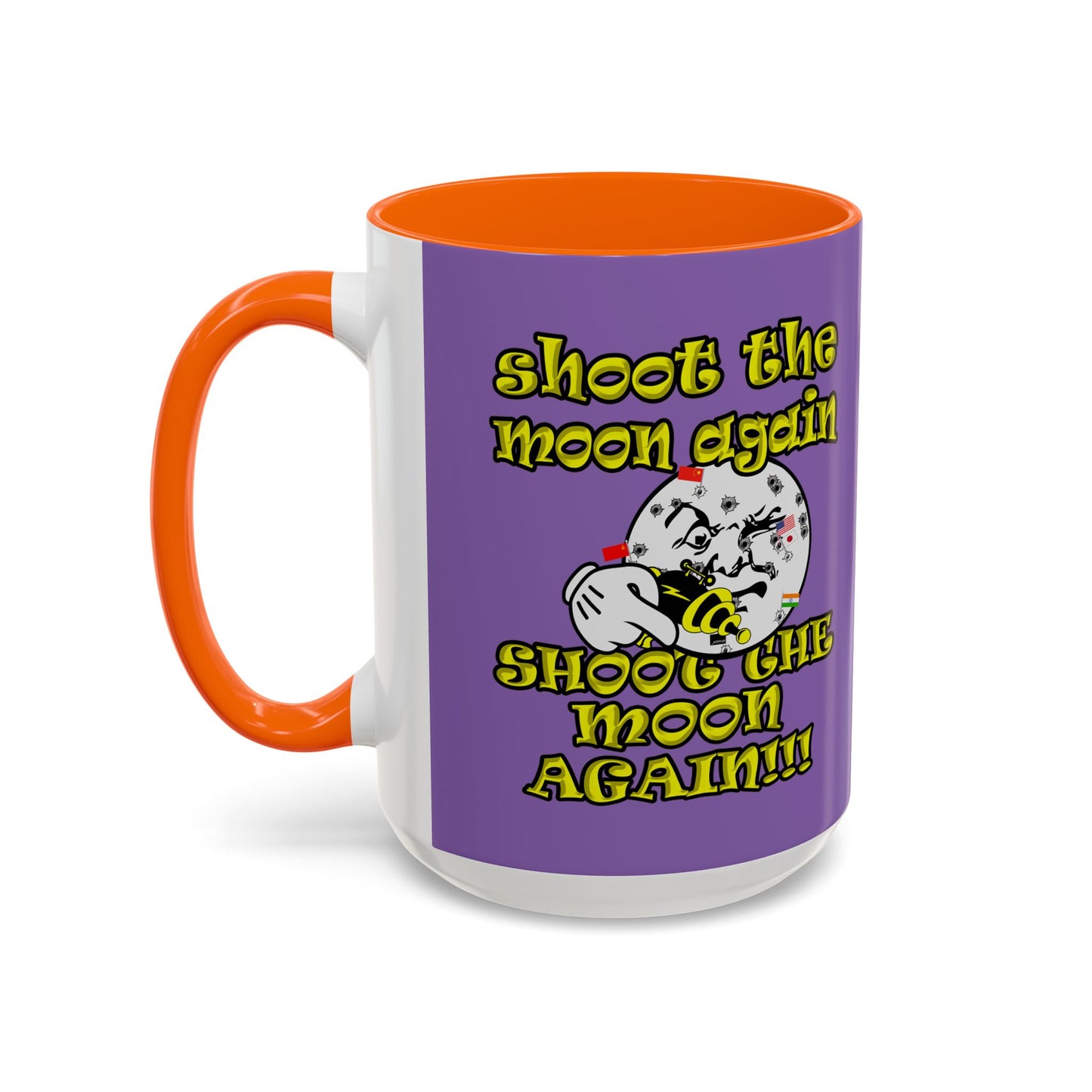 shoot the moon again - Accent Mug (light purple)