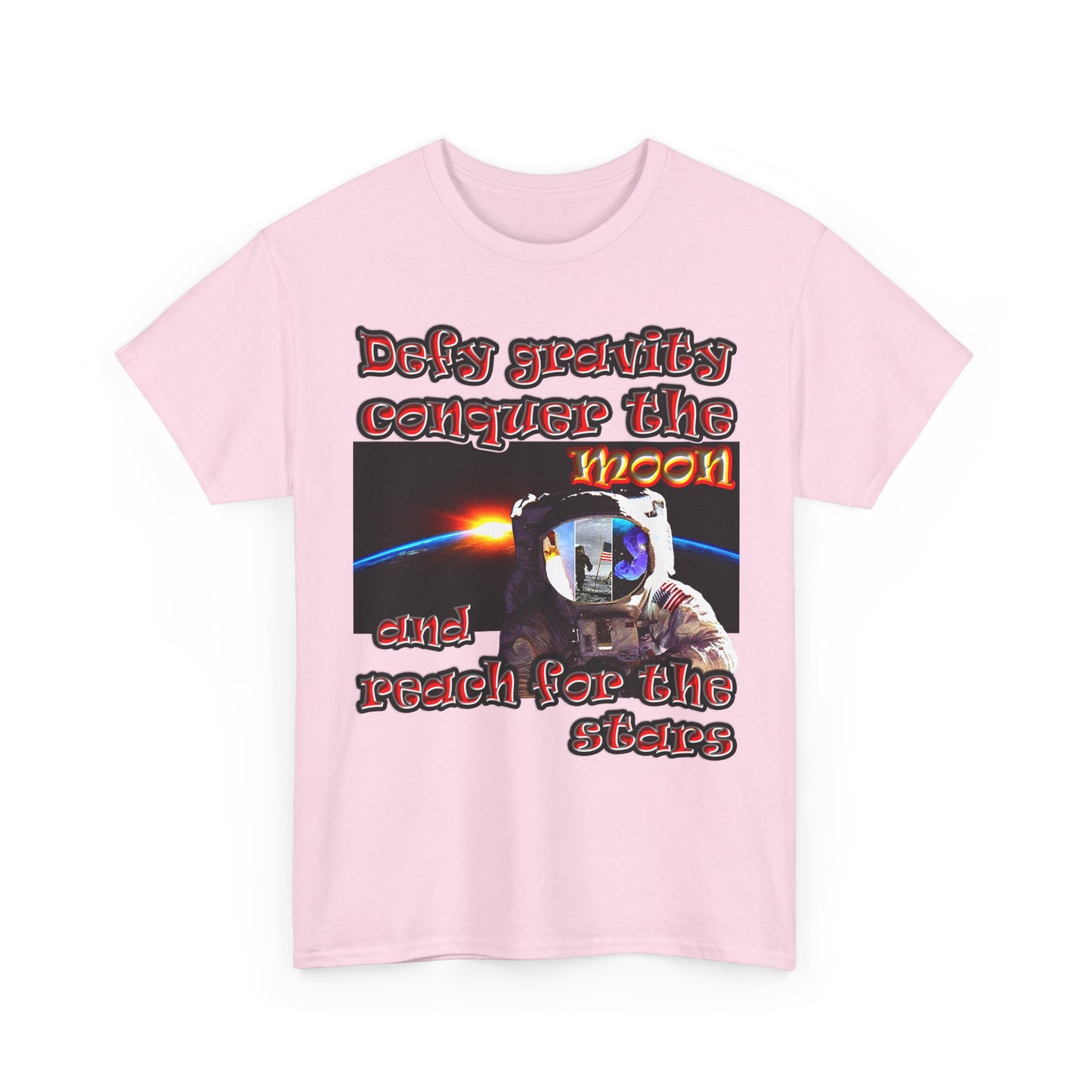 defy conquer reach - Unisex Heavy Cotton Tee