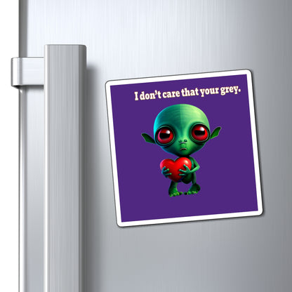 I don't care that your grey - Magnets - (purple)