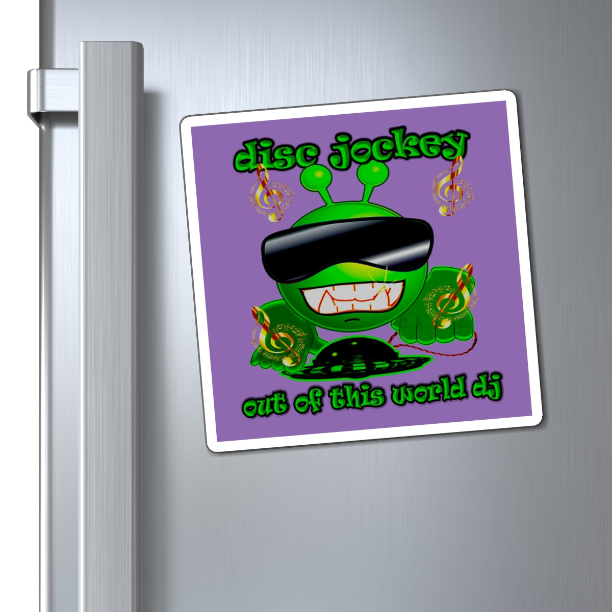 disc jockey - Magnets - (light purple)