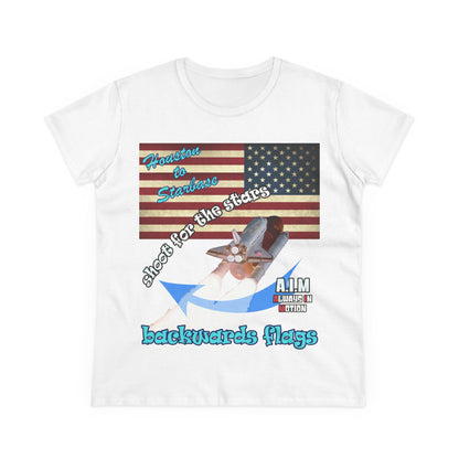 shoot for the stars - Women's Midweight Cotton Tee