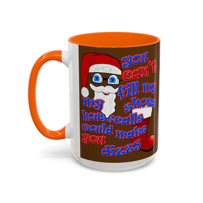 santa's shoes - Accent Mug (brown)