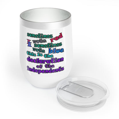 declaration of the independents - Chill Wine Tumbler (white)