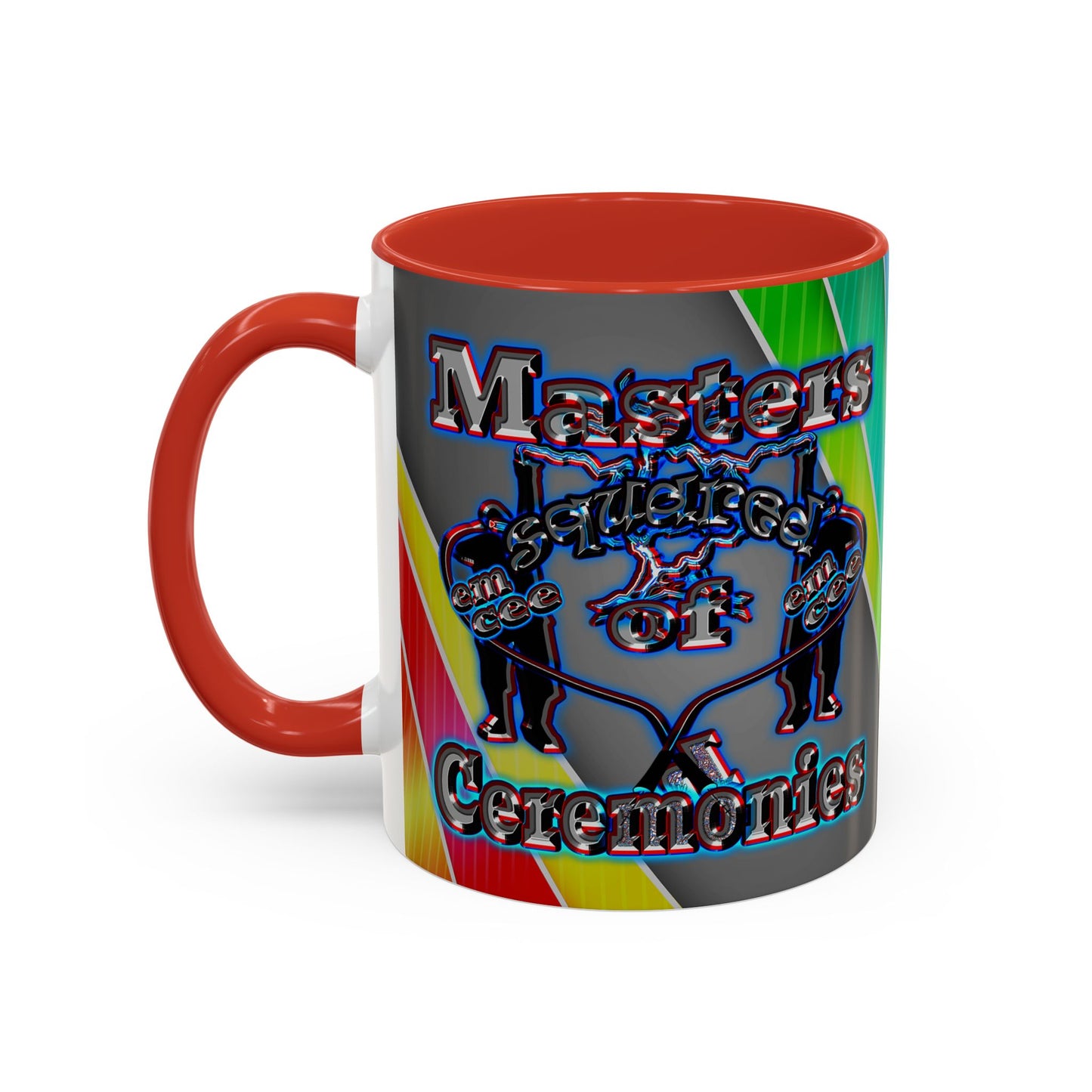 em cee squared - Accent Mug (rainbow split)