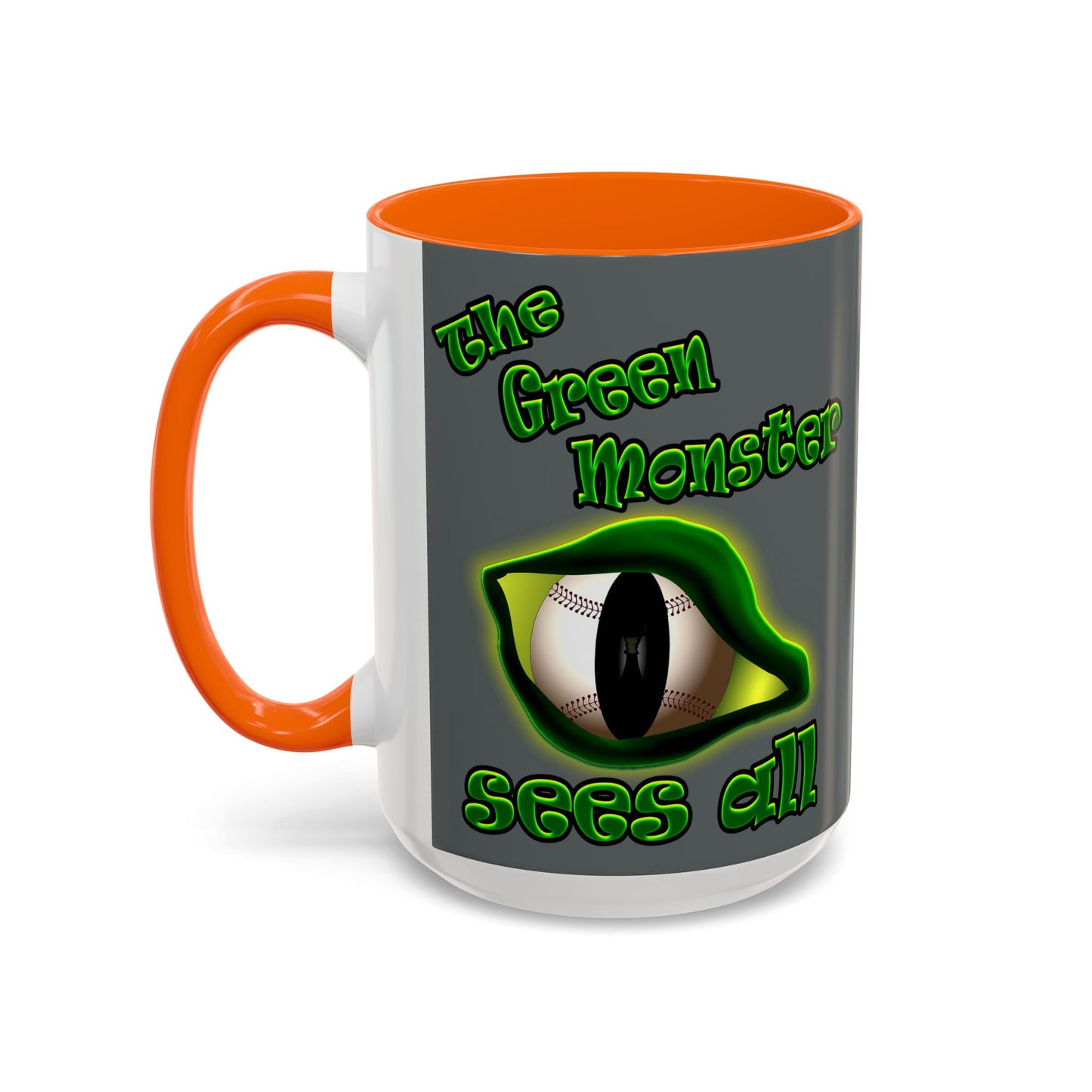 green monster - Accent Mug (dark grey)