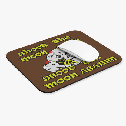 shoot the moon again - Mouse Pad (Rectangle) (brown)