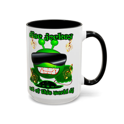 disc jockey - Accent Mug (white)