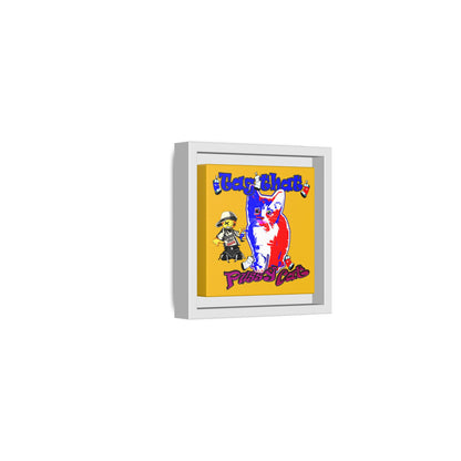 tag that - framed canvas art (yellow)