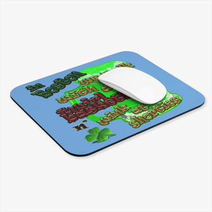 celtics logo - Mouse Pad (Rectangle) (light blue)