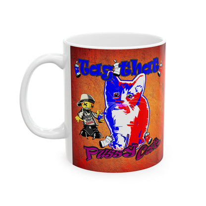 tag that - White Mug (burnt orange)