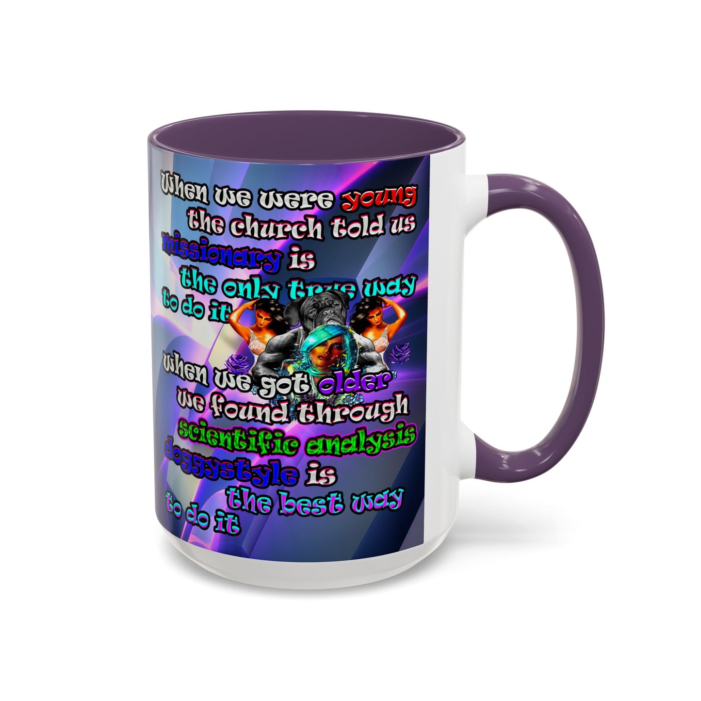 doggystyle - Accent Mug (grey-pink wave)