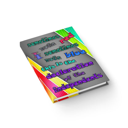 declaration of the independents - journal-blank (rainbow split)
