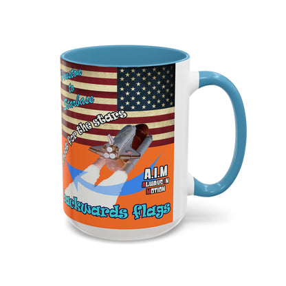 shoot for the stars - Accent Mug (crusta)