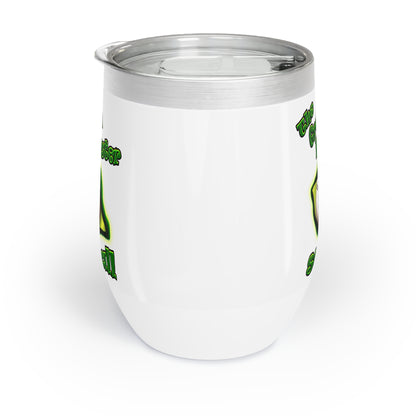 green monster - Chill Wine Tumbler (white)