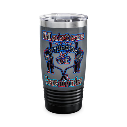 em cee squared - Ringneck Tumbler, 20oz (grey-light grey)