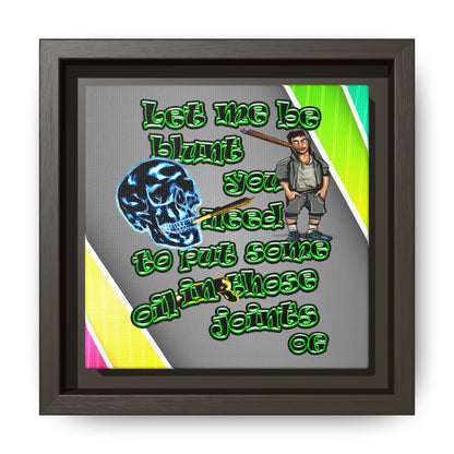 og - framed canvas art (rainbow split)