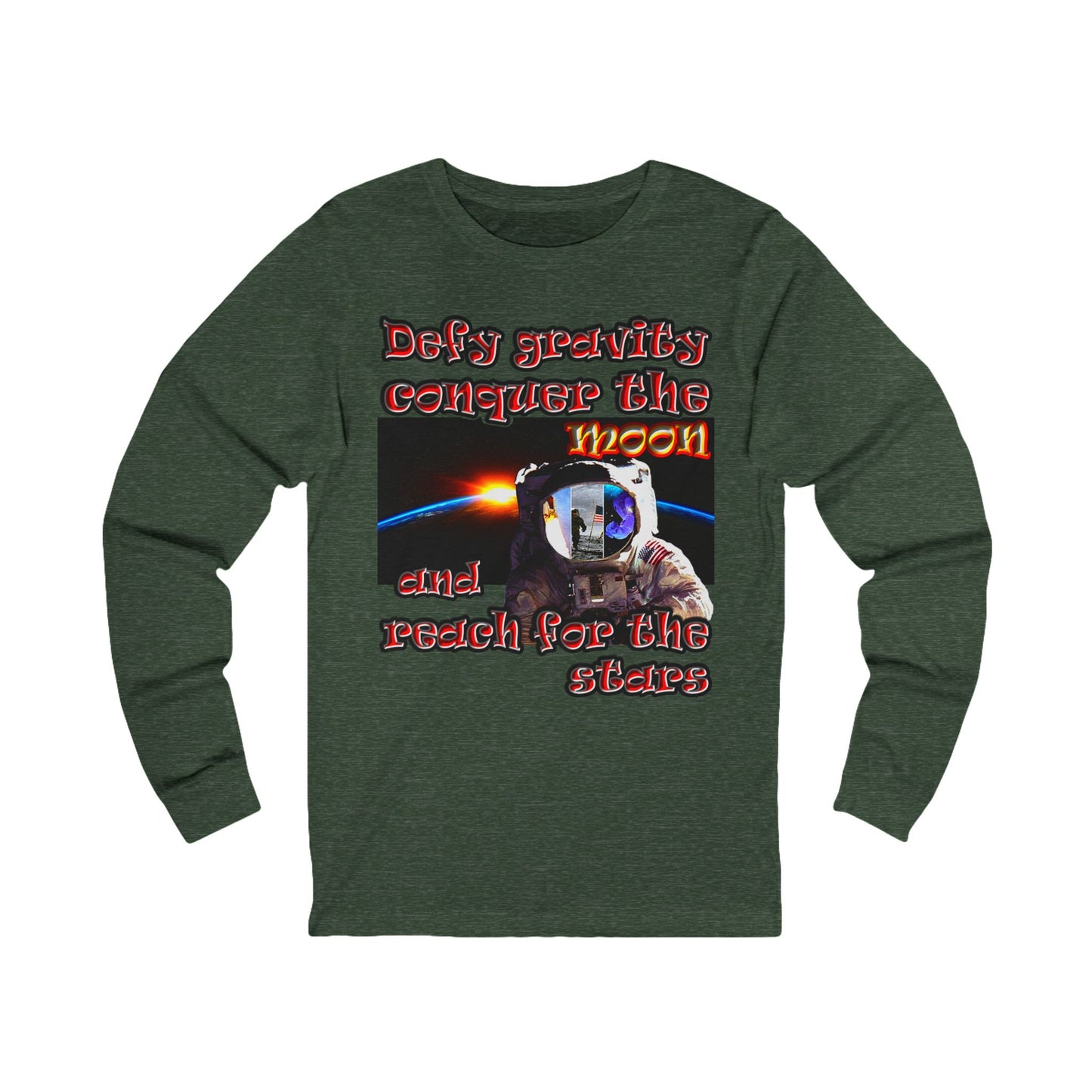 defy conquer reach - Unisex Jersey Long Sleeve Tee