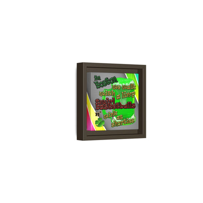 celtics logo - framed canvas art (rainbow split)