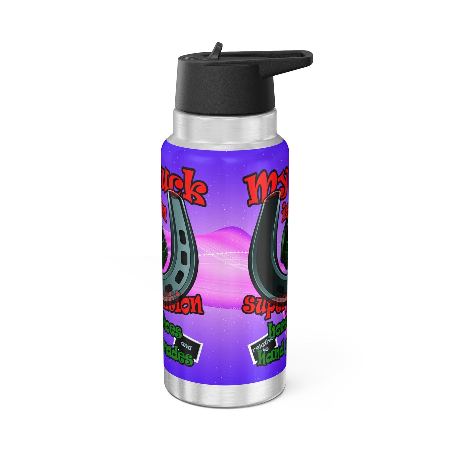 my luck - Gator Tumbler, 32oz  (purple-pink wave)