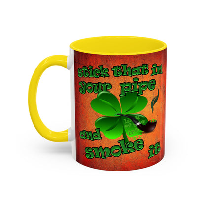 celtics logo - Accent Mug (burnt orange)