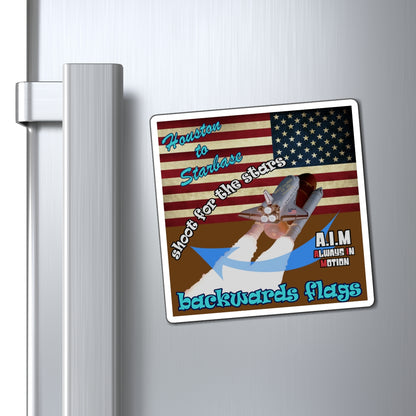 shoot for the stars - Magnets - (brown)