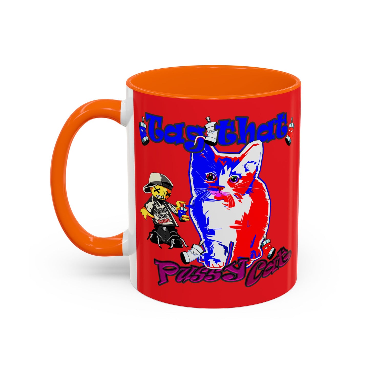 tag that - Accent Mug (red)