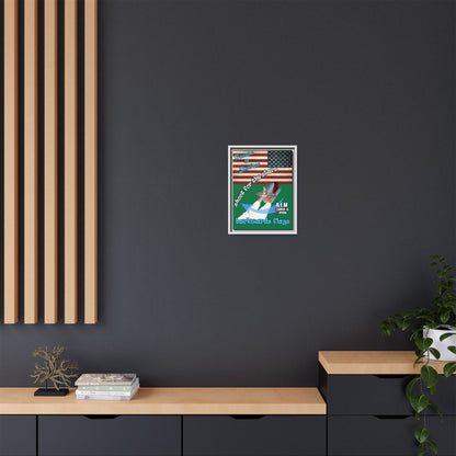 shoot for the stars - framed canvas art (dark green)