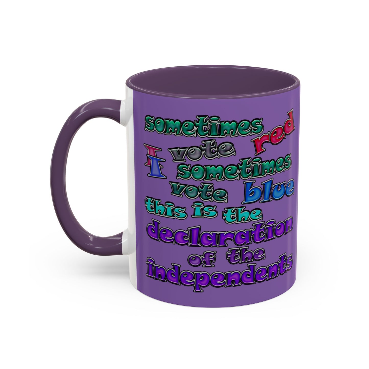 declaration of the independents - Accent Mug (light purple)