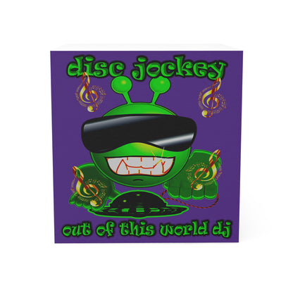 disc jockey - note cube (purple)