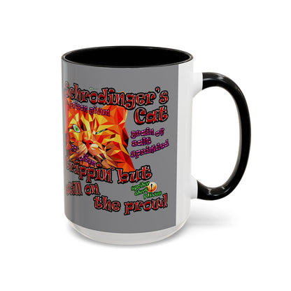 schrodinger's cat - Accent Mug (grey)