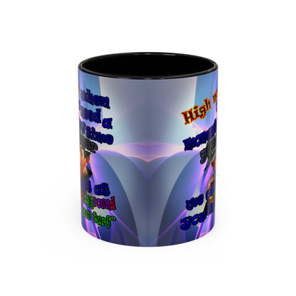 high noon - Accent Mug (grey-pink wave)