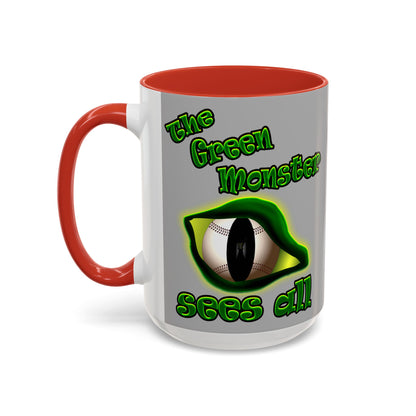 green monster - Accent Mug (light grey)