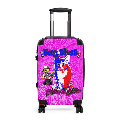 tag that - Suitcase (pink swirl)
