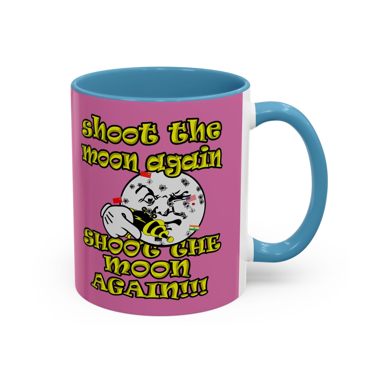 shoot the moon again - Accent Mug (light pink)