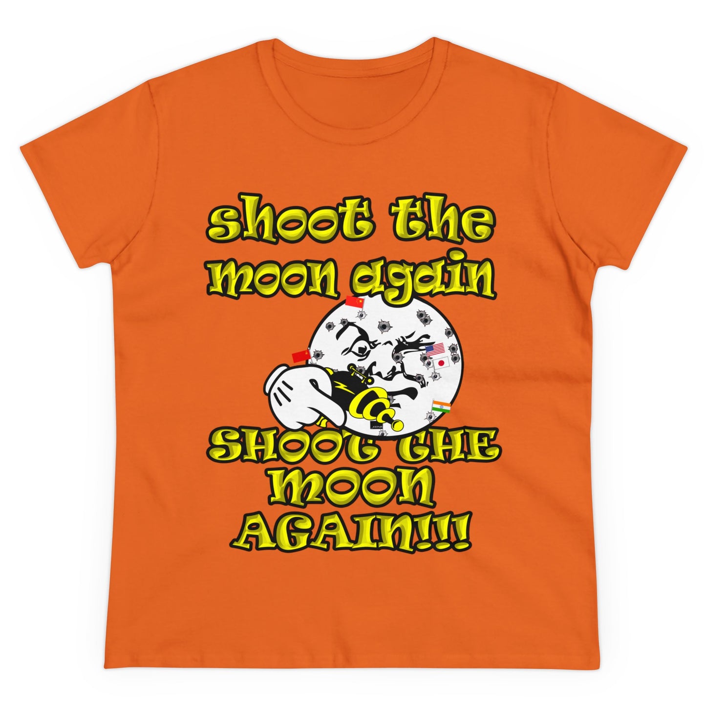 shoot the moon again - Women's Midweight Cotton Tee