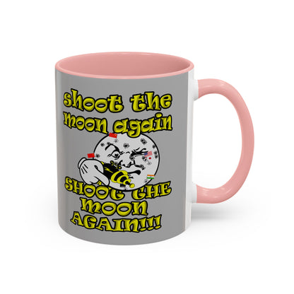 shoot the moon again - Accent Mug (light grey)