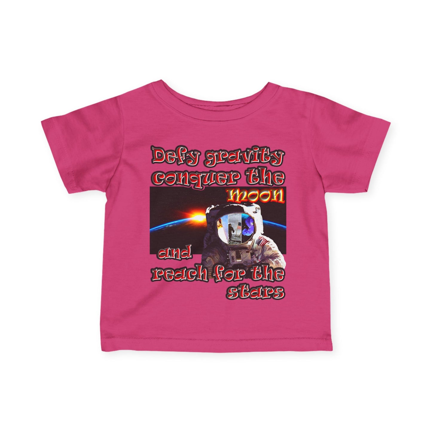 defy conquer reach - Infant Fine Jersey Tee