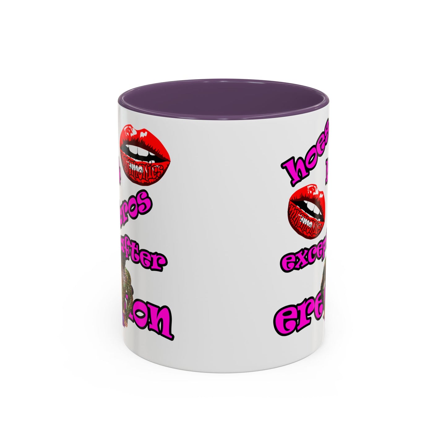 hoes b4 bros - Accent Mug (white)