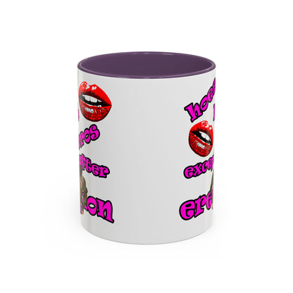 hoes b4 bros - Accent Mug (white)