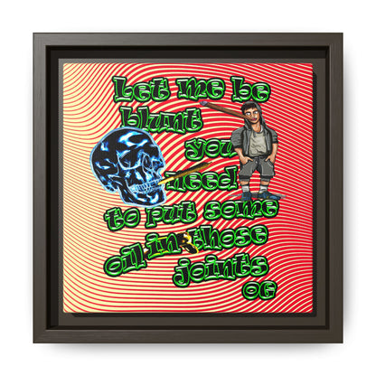 og - framed canvas art (yellow-orange wave)