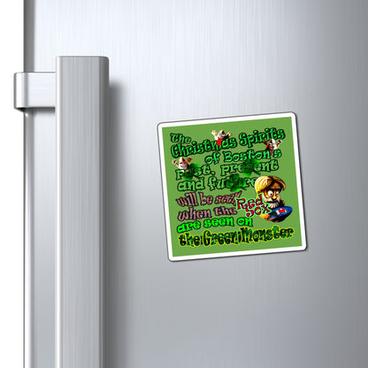 christmas spirits of boston - Magnets - (green)