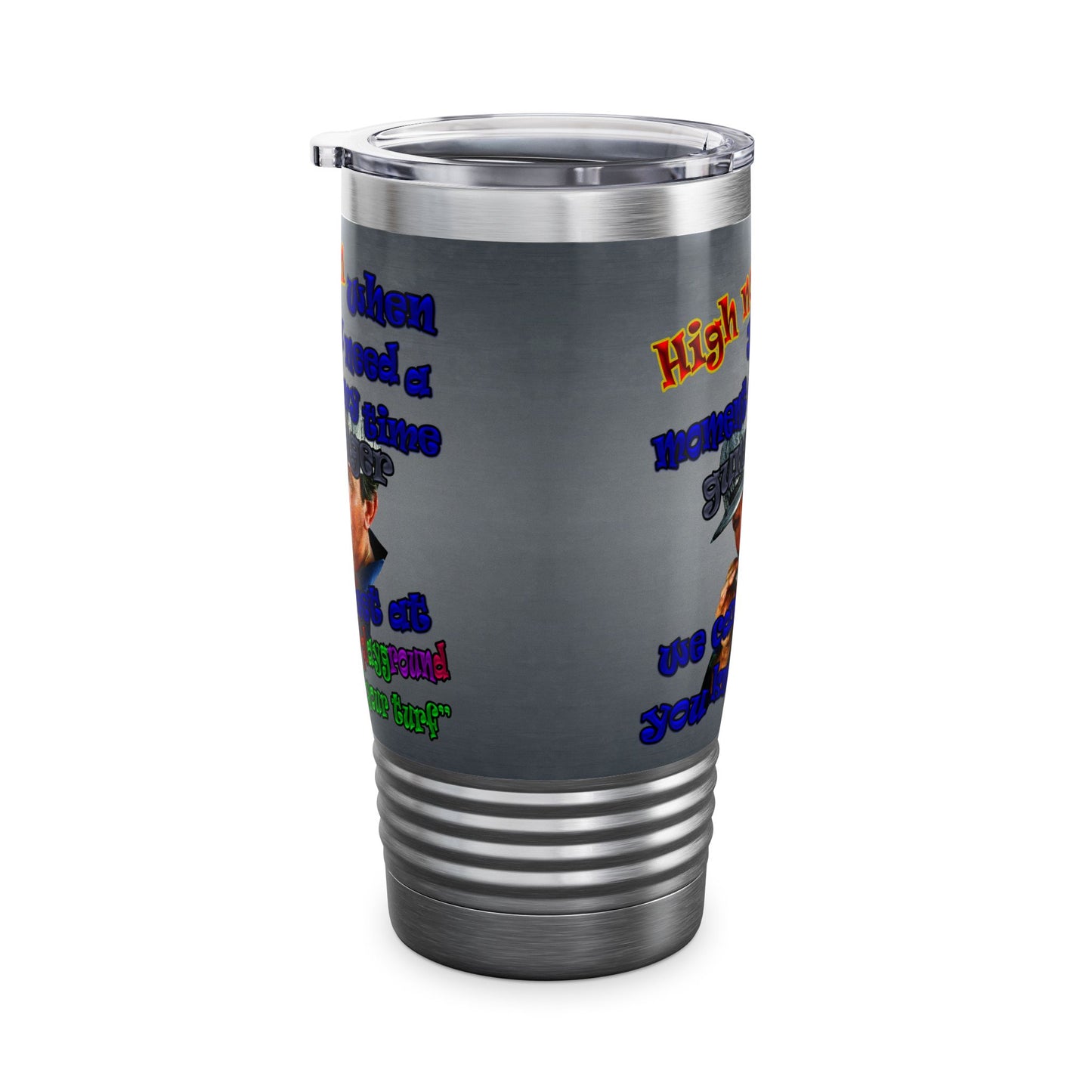 high noon - Ringneck Tumbler, 20oz (grey-light grey)