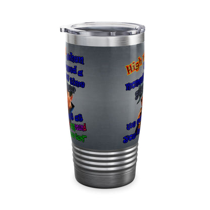 high noon - Ringneck Tumbler, 20oz (grey-light grey)